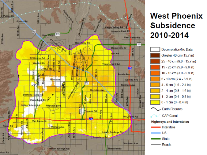 West Phoenix Subsidence 